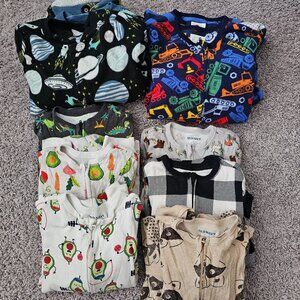 Lot of 5T one piece pajamas